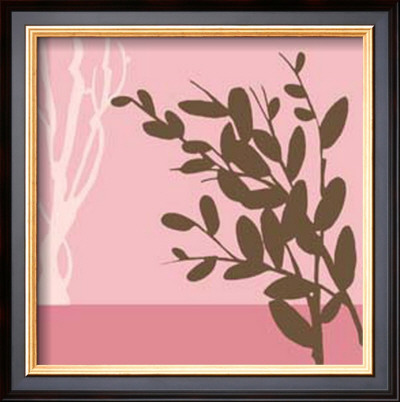 Metro Leaves In Pink Ii by Erica J. Vess Pricing Limited Edition Print image