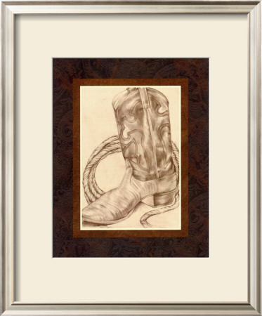 Sepia Boots I by Jennifer Goldberger Pricing Limited Edition Print image