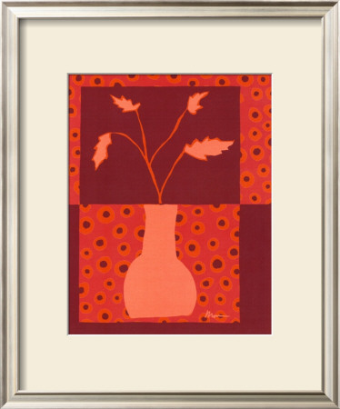 Minimalist Flowers In Orange Ii by Jennifer Goldberger Pricing Limited Edition Print image
