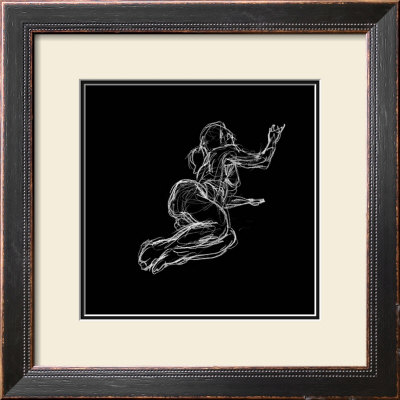 Figure Study On Black Iv by Charles Swinford Pricing Limited Edition Print image