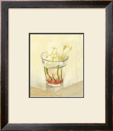 White Flowers In Glass by Cuca Garcia Pricing Limited Edition Print image