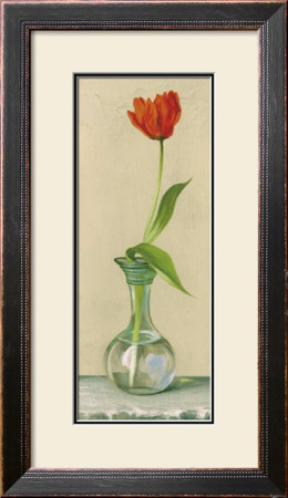 Red Flower In Vase by David Col Pricing Limited Edition Print image