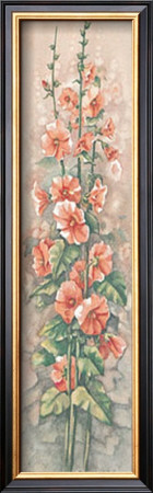 Hollyhocks Ii by Peggy Thatch Sibley Pricing Limited Edition Print image