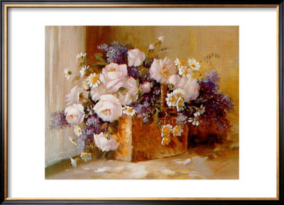 Panier De Fleurs by Angela Vernetti Pricing Limited Edition Print image