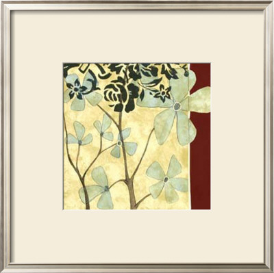 Burgundy Blossom Tapestry Vi by Jennifer Goldberger Pricing Limited Edition Print image