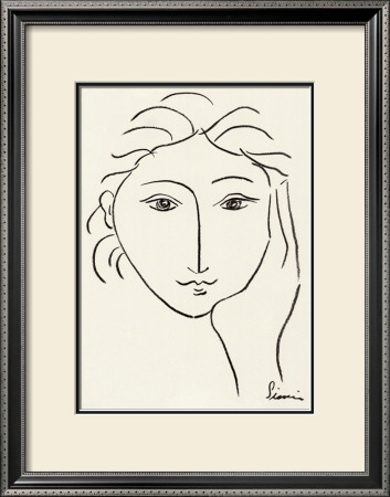 Woman's Face Sketch Ii by Simin Meykadeh Pricing Limited Edition Print image