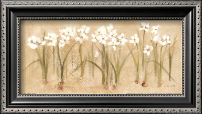 Row Of White Narcissus by Cheri Blum Pricing Limited Edition Print image