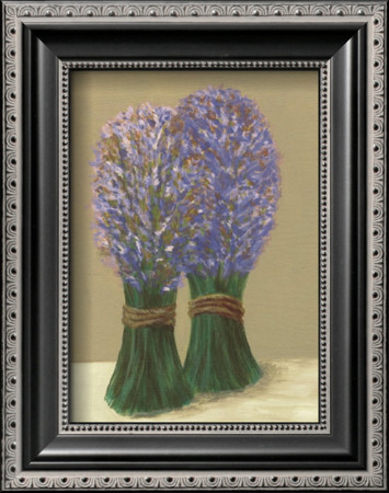 Purple Flowers In String by David Col Pricing Limited Edition Print image