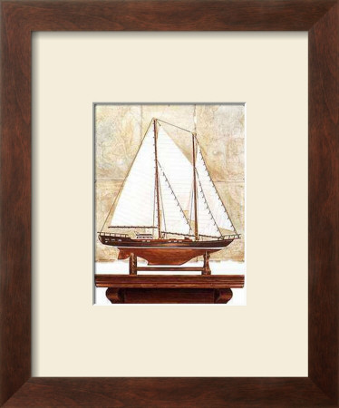 Yacht And Antique Map I by Richard Henson Pricing Limited Edition Print image