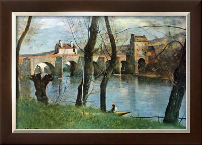 The Bridge Of Mantes by Jean-Baptiste-Camille Corot Pricing Limited Edition Print image