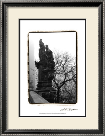 Charles Bridge In Morning Fog Iv by Laura Denardo Pricing Limited Edition Print image