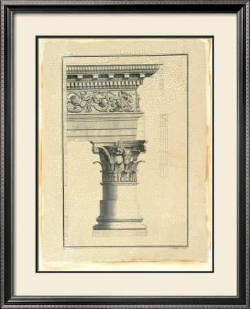 Crackled Column And Cornice Ii by Giovanni Battista Borra Pricing Limited Edition Print image