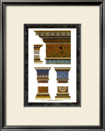 Capitals, Columns, Cornices And Pilaster by Michelangelo Pergolesi Pricing Limited Edition Print image