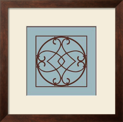 Chocolate And Blue Ironwork Vi by Chariklia Zarris Pricing Limited Edition Print image
