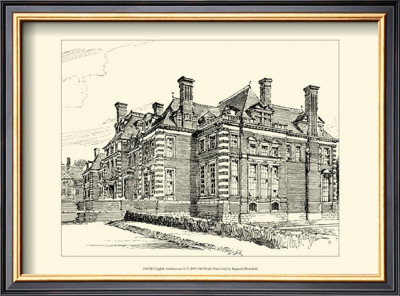 English Architecture Ii by Reginald Blomfield Pricing Limited Edition Print image