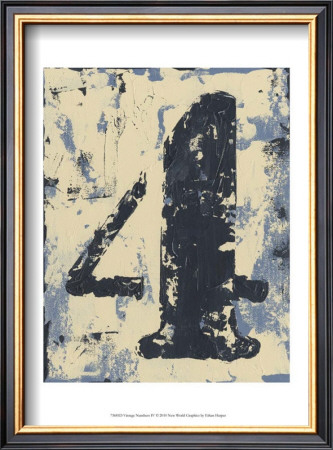 Vintage Numbers Iv by Ethan Harper Pricing Limited Edition Print image