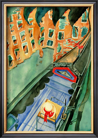Gondola In Venice by Mary Stubberfield Pricing Limited Edition Print image