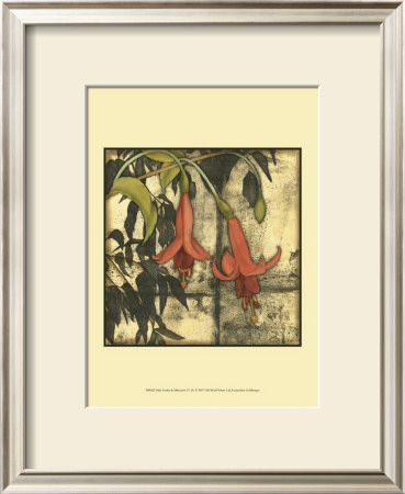 Mini Fuchsia And Silhouette Iv by Jennifer Goldberger Pricing Limited Edition Print image