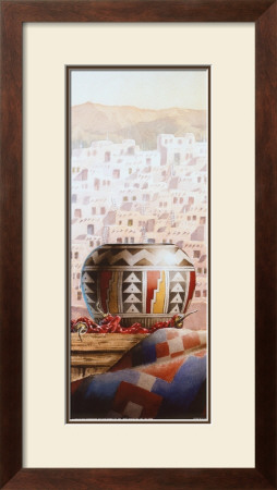 Southwest Pottery Panel by T. C. Chiu Pricing Limited Edition Print image