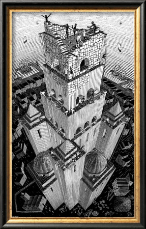Tower Of Babel by M. C. Escher Pricing Limited Edition Print image