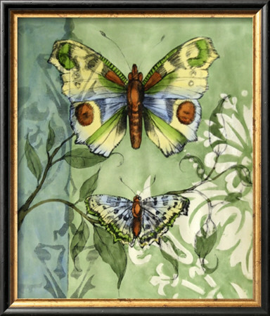 Embellished Vibrant Butterflies I by Jennifer Goldberger Pricing Limited Edition Print image