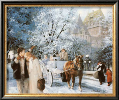 A Winter Day In Quebec by Lise Auger Pricing Limited Edition Print image