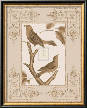 Baroque Birds I by Maria Mendez Pricing Limited Edition Print image