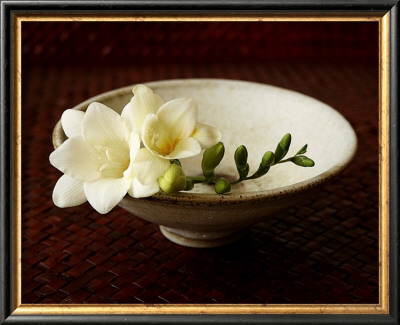 Freesia And Bowl by Florence Rouquette Pricing Limited Edition Print image