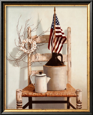 Chair With Jug And Flag by Cecile Baird Pricing Limited Edition Print image