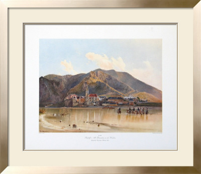View Of Duernstein In Wachau, Danube by Rudolph Von Alt Pricing Limited Edition Print image