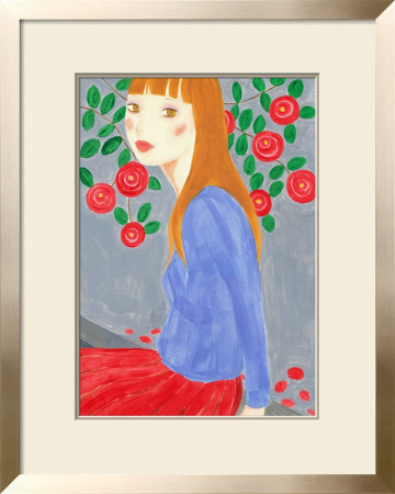 Girl In Rose Garden by Hiromi Taguchi Pricing Limited Edition Print image
