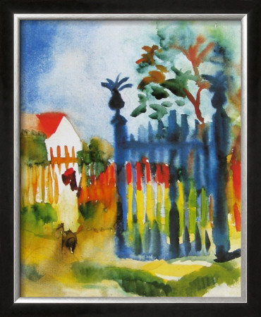 Garden Gate, 1914 by Auguste Macke Pricing Limited Edition Print image