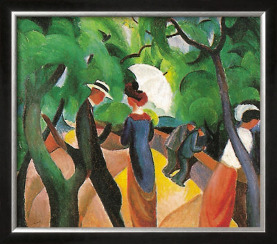 Promenade 1913 by Auguste Macke Pricing Limited Edition Print image