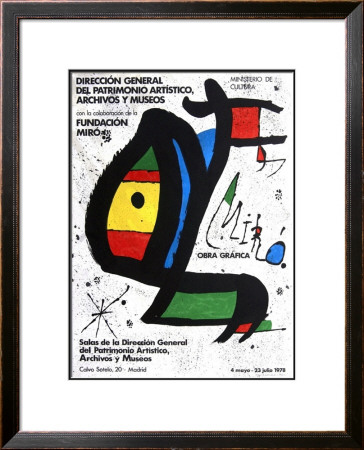 Obra Grafica, Ministerio De Cultura 1978 by Joan Miro Pricing Limited Edition Print image