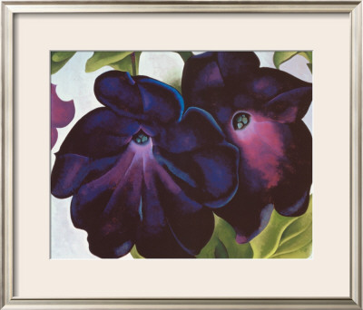 Black And Purple Petunia, 1925 by Georgia O'keeffe Pricing Limited Edition Print image