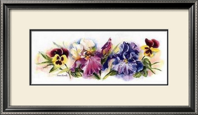 Iris And Pansy by Andrea Brooks Pricing Limited Edition Print image