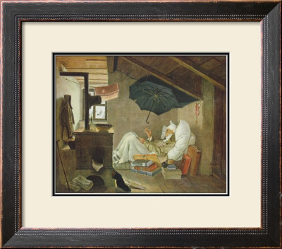 The Poor Poet by Carl Spitzweg Pricing Limited Edition Print image