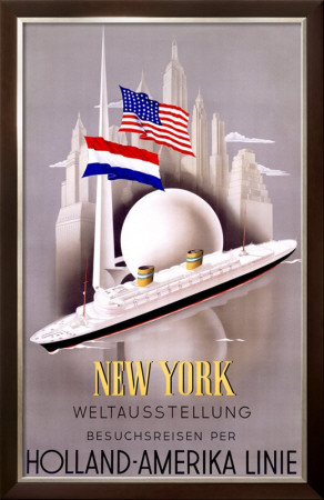 New York To Holland, America Line by Willem Ten Broek Pricing Limited Edition Print image