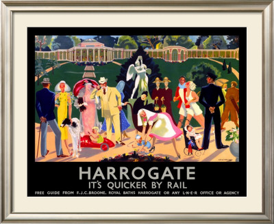 Harrogate, Lner Poster, 1934 by Anna Katrina Zinkeisen Pricing Limited Edition Print image