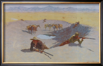 Fight For The Waterhole by Frederic Sackrider Remington Pricing Limited Edition Print image