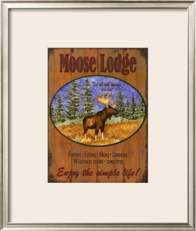 Moose Lodge by Debi Hron Pricing Limited Edition Print image