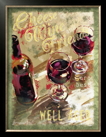 Cheese, Wine And Friends by Lorraine Vail Pricing Limited Edition Print image