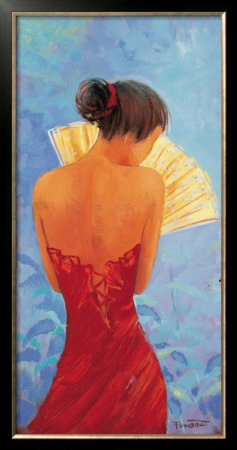 Femme A L'eventail by Francis Goubault Pricing Limited Edition Print image