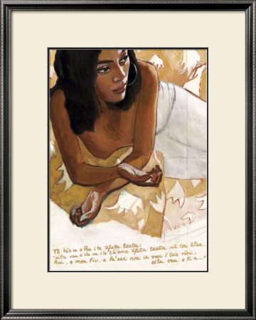 Poe, Girl From Raiatea by Titouan Lamazou Pricing Limited Edition Print image