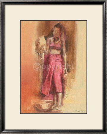 Woman In Red by Talantbek Chekirov Pricing Limited Edition Print image