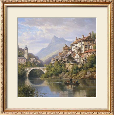 Riverside Village Ii by Charles Kuwasseg Pricing Limited Edition Print image