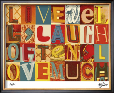 Live Well, Laugh Often by M.J. Lew Pricing Limited Edition Print image