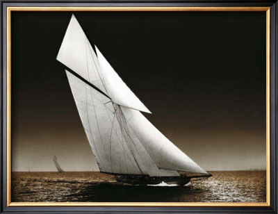 The Yacht Columbia On Water, 1899 by Bill Philip Pricing Limited Edition Print image