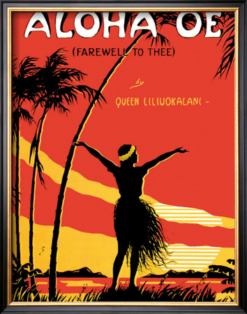 Aloha Oe Music Sheet by Lemorgan Pricing Limited Edition Print image