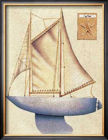 Sailboat Three Sails by Susan Clickner Pricing Limited Edition Print image
